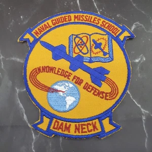 Vietnam Era US Navy Naval Guided Missiles School 5.5" Patch - Dam Neck Virginia - Picture 1 of 6