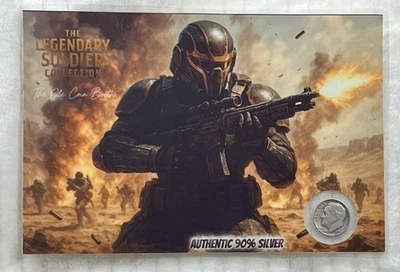 90% Silver Roosevelt Dimes - THE LEGENDARY SOLDIER EDITION - U.S. Silver Coins  - Image 1 of 4