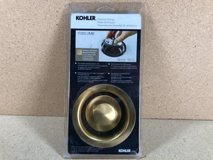 Kohler Flangia Smaltimento con Tappo Vibrante Spazzolato Ottone Moderno 11352-2MB - Foto 1 di 2
