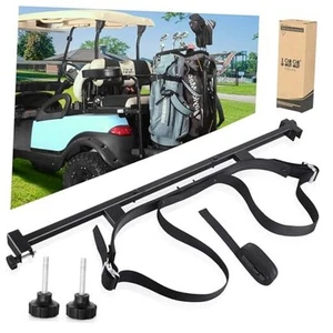  No-Drilling Golf Cart Bag Holder Bracket for 2+2 Golf Cart Rear Seat, with 1  - Picture 1 of 7