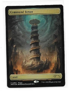 MTG magic cards 1x Command Tower commander turbo tower textless Foil promo Uniqu - Picture 1 of 1