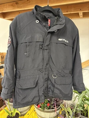 De Colección Y2K ECKO UNLTD Chaqueta Parka Abrigo Para Hombre M Negro Rinoceronte Rojo 1972 Parche Hip Hop Foto 1 de 4