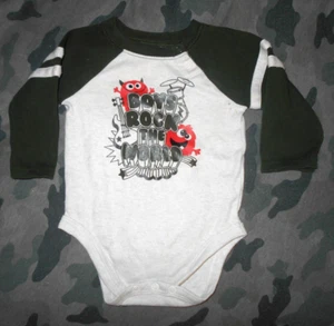 Garanimals Boys 3-6 M Rock Longsleeve Snap Bottom - Picture 1 of 1