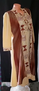Vintage Stickerei Boho Hippie Festival Tribal Kostüm Zeremonie Kleid Dress M/L - Bild 1 von 7
