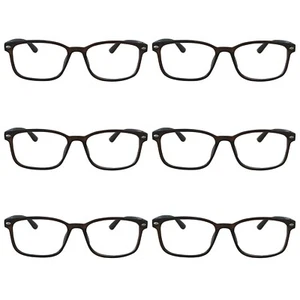 6 Packs Unisex Anti Blue Light Blocking Reading Glasses Readers for Men Women - Picture 1 of 8