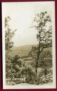 The Ozarks US 71 Missouri Arkansas Real Photo Postcard - Picture 1 of 2