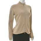Armani Junior Womens Full Zip Ribbed Edge Knitted Sweater Long Sleeve Size VII/7