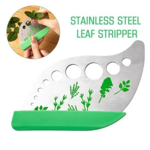 9 Holes Herb Stripper Steel Herb Kitchen Leaf Vegetable Tool USS - Picture 1 of 13