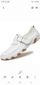 Gr. 12 MITVR Herren Freizeit Leder Halbschuhe Schuhe Mokassin Flats Bootfahren NEU - Bild 1 von 2