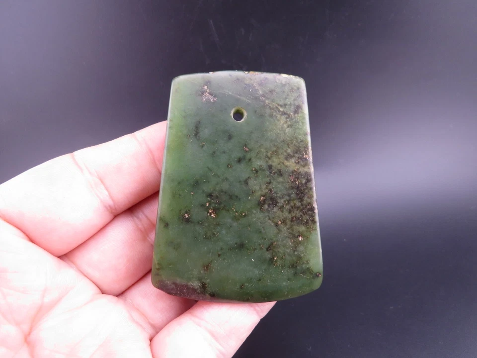 Китай, старый нефрит, антиквариат, культура Хуншань, коллекционные предметы, редкий топор, подвеска M807 - Изображение 1 из 4