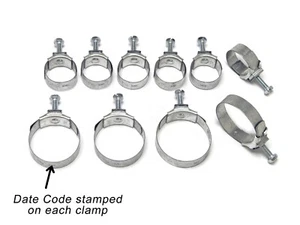 Ford Mustang Radiator Heater Hose Tower Clamps Date Code 2/64 1964 1965 170 200 - Picture 1 of 1