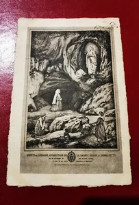 CPA 65 GROTTE de LOURDES apparition de la SAINTE VIERGE à BERNADETTE - Imagen 1 de 2