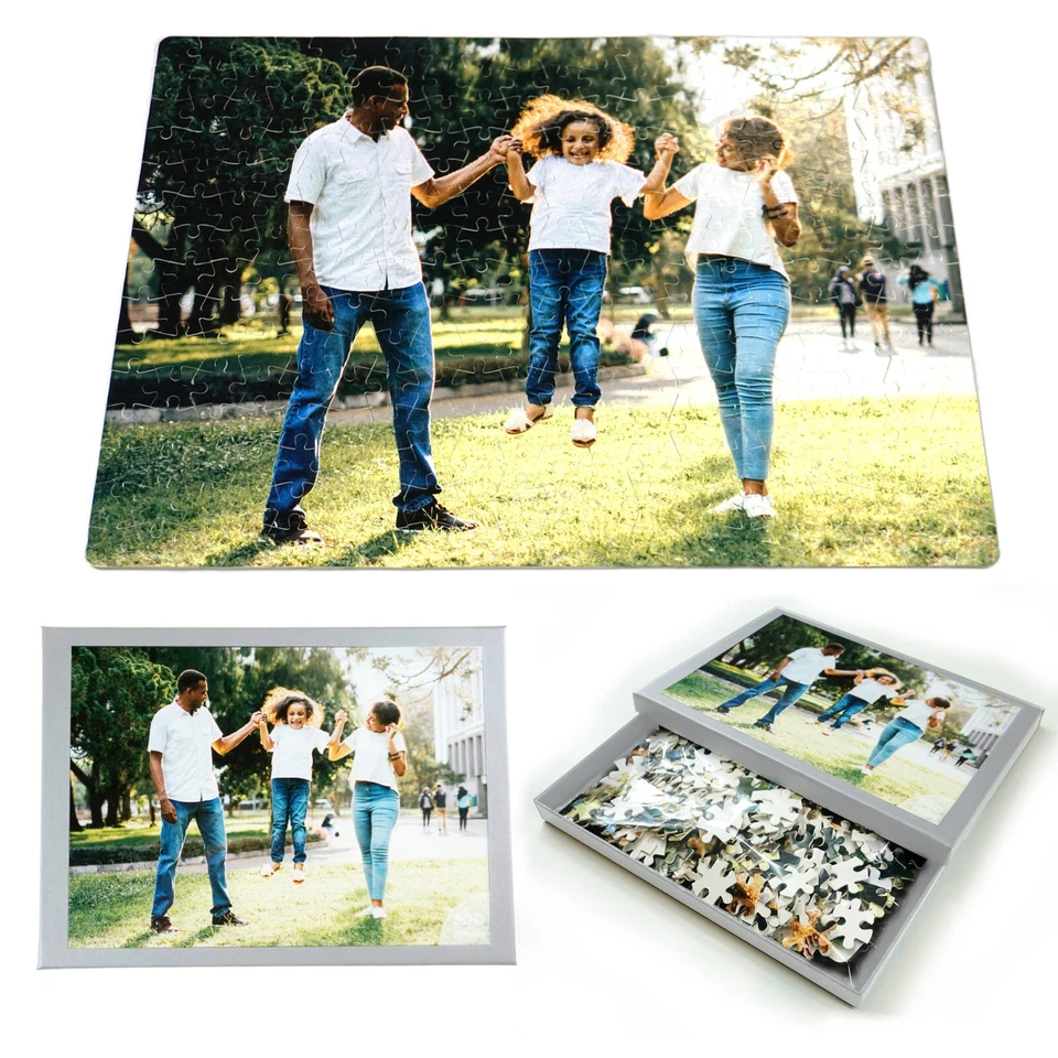 Personalised Jigsaw Puzzle. Any Photo Picture. Custom Image. Gift Box. 300 piece - Image 1 of 4