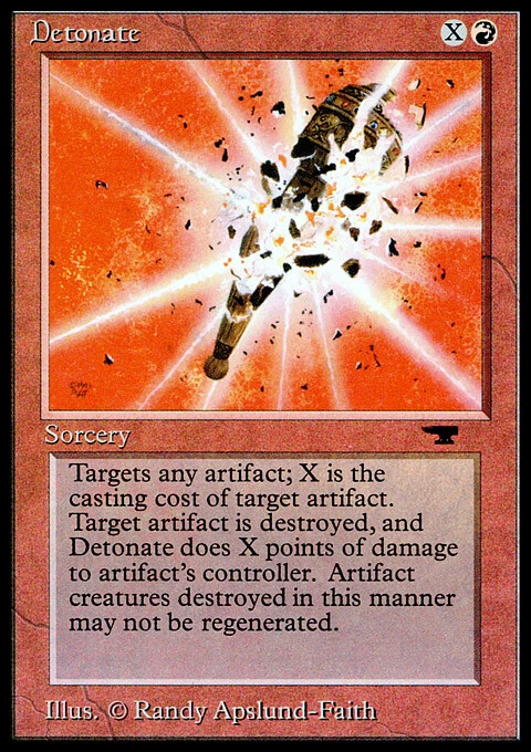 Detonate X (1) MTG Antiquities Excellent/Near Mint (RG) 4RCards - Image 1 of 1