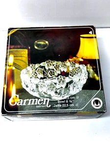 Never Used Walther Glass - Carmen Satiniert Serving Bowl 8 3/4" Vintage - Picture 1 of 7