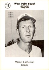 1975 West Palm Beach Expos Sussman #11 Marcel Lachemann - NM Baseball Card