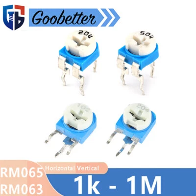 Variabler Potentiometer Poti RM065/063 Trimpot Horizontal/Vertikal  1K - 1MOhm - Bild 1 von 4