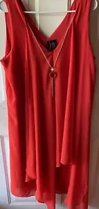 New Directions Kleid Gr. Lg bunt asymmetrisch Lagenlook mit Goldakzent Party - Bild 1 von 12