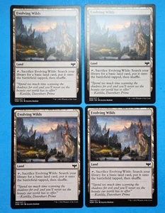 4x Evolving Wilds Innistrad Crimson Vow Mtg Magic Sacrifice Land Card 263 - Picture 1 of 4