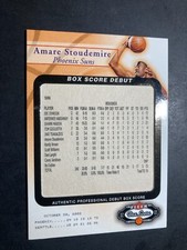 2002-03 Fleer Basketball Box Score Debut /2002 Amare Stoudemire #15BSD Rookie