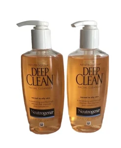 2 Bottles NEUTROGENA DEEP CLEAN FACIAL CLEANSER NORMAL TO OILY SKIN 6.7 OZ Ea - Picture 1 of 1