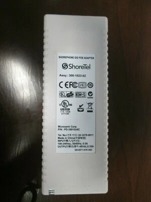 Microsemi PowerDsine 3501G PD-3501G/AC Single Port PoE Midspan Injector 48V OEM - Image 1 of 4