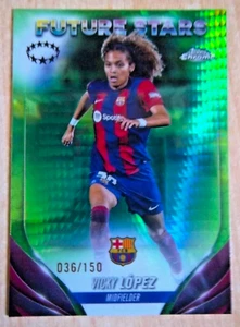 VICKY LOPEZ - Neon Green Prism /150 - 2023-24 TOPPS CHROME WOMEN’S CHAMPIONS - Imagen 1 de 2