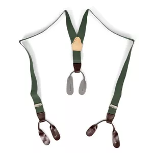 Original Czech M60 Army Suspenders - Olive Drab- Genuine Surplus- 100cm Length - Picture 1 of 4