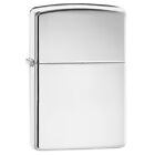 Zippo Highly Polished Chrome Refillable Classic Lighter Plain Windproof Design