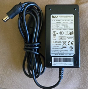 Adaptador de CA Original BEC Bobbintron FAIRWAY VE20-120 Fuente de Alimentación 12V 1.66A - Imagen 1 de 3