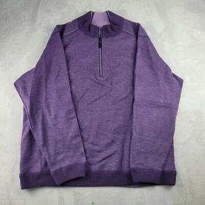 Tommy Bahama Sweater Mens 2XL Long Sleeve 1/4 Zip Casual Midweight Adult Purple - Picture 1 of 5