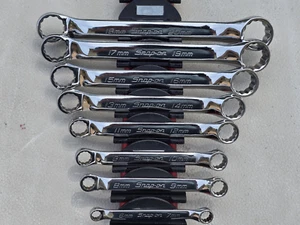Snap-on 8 pc 12-Point Metric Flank Drive® Short 10° Offset Box Wrench Set 6 - 20 - Picture 1 of 5