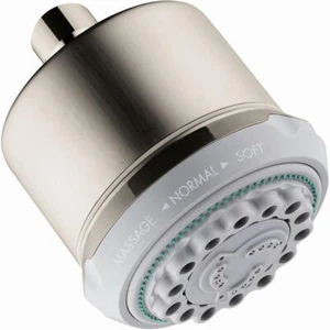Hansgrohe 28496 Nickel Clubmaster Multi Function 2.5 Gpm Shower Head
