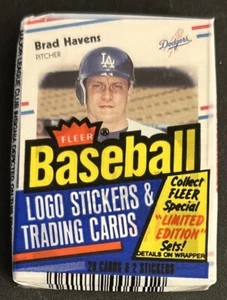 Tarjeta de béisbol Fleer 1988 paquete de violonchelo Brad Havens Dodgers Jay Bell novato indios - Imagen 1 de 2