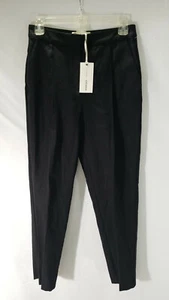 Mango Womens Linen and Cotton Dress Pants Black Size 2 LTD Edition Premium - Picture 1 of 5