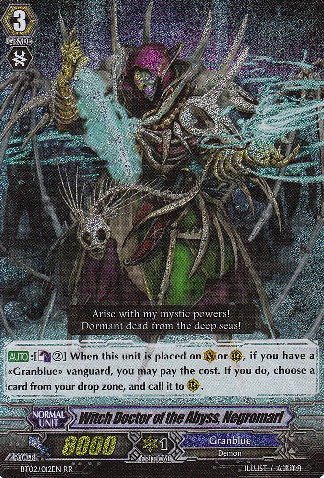 1 x Witch Doctor of the Abyss, Negromarl - BT02/012EN - RR Near Mint / Mint, Eng - Image 1 of 1