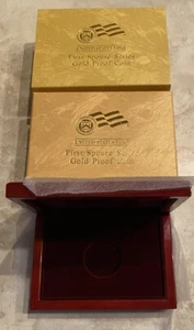 US Mint President Wife Gold Coin Box Only No Coin Or Certificate, Proof - Bild 1 von 10