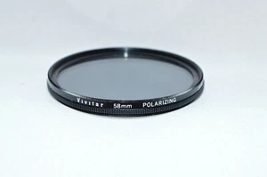 Vivitar 58 mm Polarizing "Thin" Screw-In Filter Made in Japan. (V-163) - Picture 1 of 3