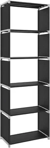 Storage Shelf, 5-Tier Bookcase, Garment Organiser, - Picture 1 of 12