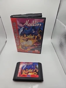 Disney's Aladdin (Sega Genesis, 1993) No Manual Tested Working. - Picture 1 of 4