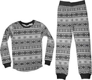 Eddie Bauer Girls 2-Piece Sleep Set Jogger & Top Girls M 10 Gray / White NWT - Picture 1 of 3