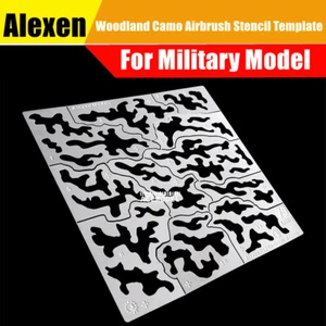1/35 modello militare stencil spray mimetico arbusti tropicali legno modello militare - Foto 1 di 5