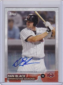 DAN BLACK BIRMINGHAM BARONS 2015 TOPPS PRO DEBUT CERTIFIED AUTOGRAPH ISSUE CARD - Picture 1 of 1