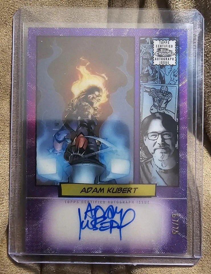 2024 Topps Chrome Marvel ADAM KUBERT SKETCH AUTO /75 GHOST RIDER  - Image 1 of 1