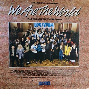 WE ARE THE WORLD 36 X 36 POSTER - CBS RECORDS PROMO VON 1985 - Bild 1 von 2