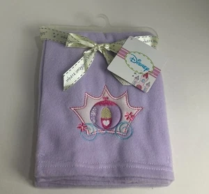 NWT Disney Crown Crafts Princess Carriage Lavender Purple Fleece Baby Blanket - Picture 1 of 8