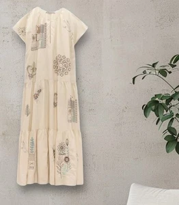 NWTZARA  EMBROIDERED MIDI DRESS  LIMITED EDITION - Picture 1 of 6