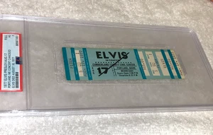 ELVIS PRESLEY PSA VINTAGE 17 DE AGOSTO 1977 BOLETO DE CONCIERTO SIN USAR 1 DÍA DESPUÉS DE LA MUERTE - Imagen 1 de 11