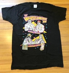 NM! 1992 Vintage Wrestlemania 8 T Shirt Hulk Hogan Autograph Signed XL WWF WWE - Picture 1 of 22