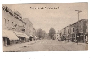 ARCADE NY VIEW OF MAIN STREET GEM THEATRE ETC. - Picture 1 of 2